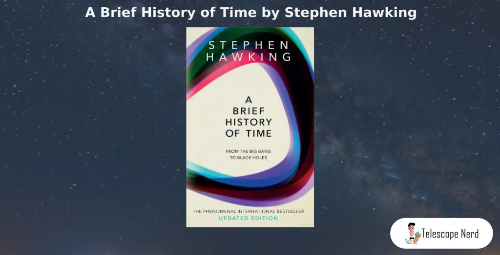 Book cover for A Brief History of Time by Stephen Hawking