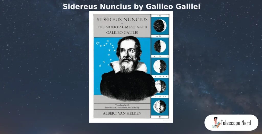 Book cover for Sidereus Nuncius by Galileo Galilei