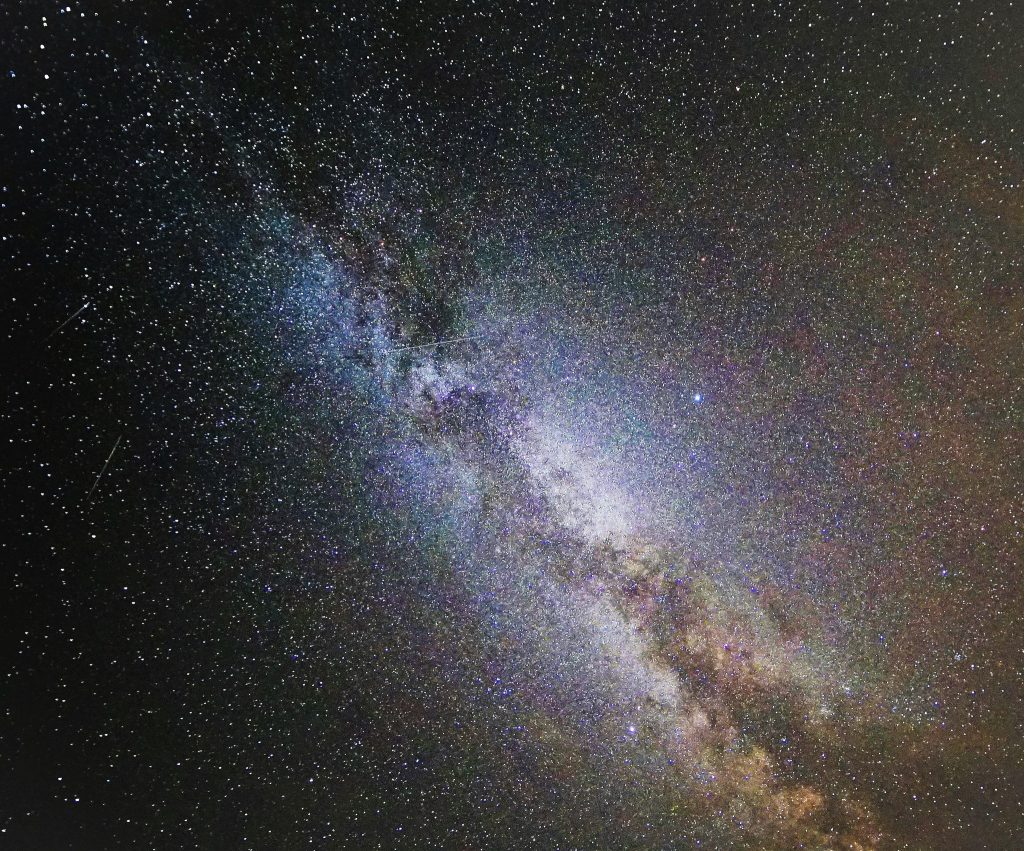 Milky Way telescope view